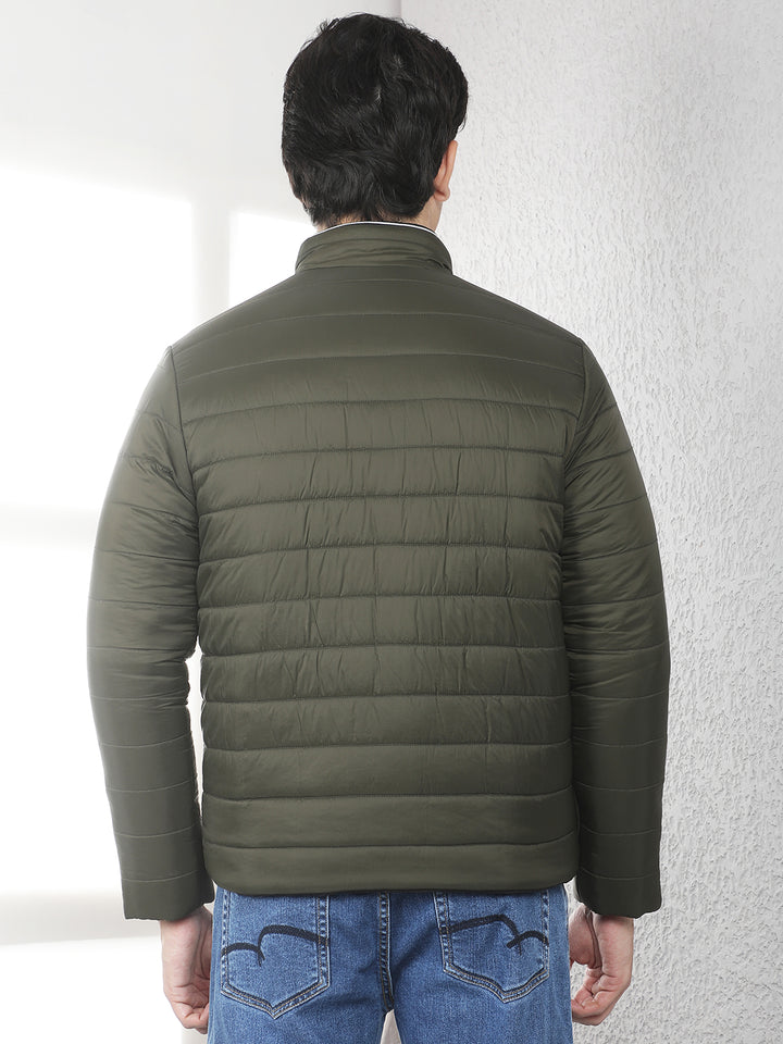 Olive Quilted Reversible Jacket