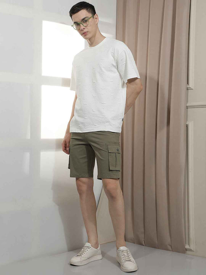 Rugged Olive Utility Cargo Shorts