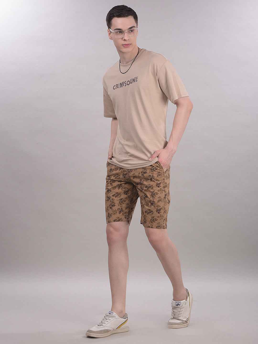 TerraLeaf Brown Botanical Shorts