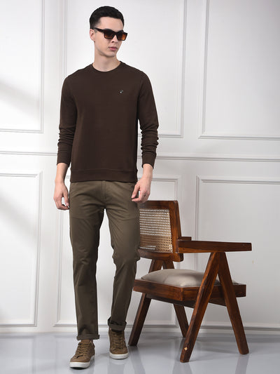 Snatched Brown 100% Cotton Sweatshirt