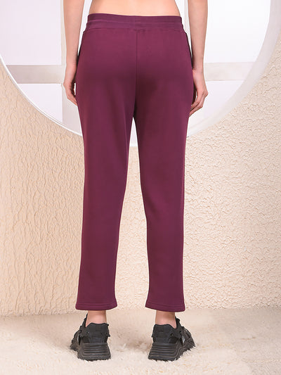 Comfy Wine Slim Trackpants