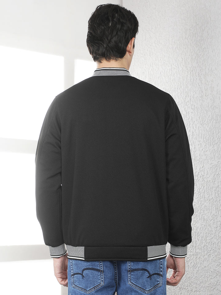 Minimalist Midnight Black Puffer Jacket