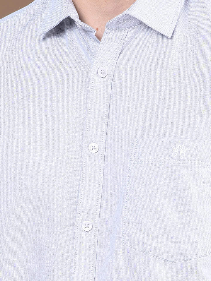 Misty Grey Pure Cotton Shirt