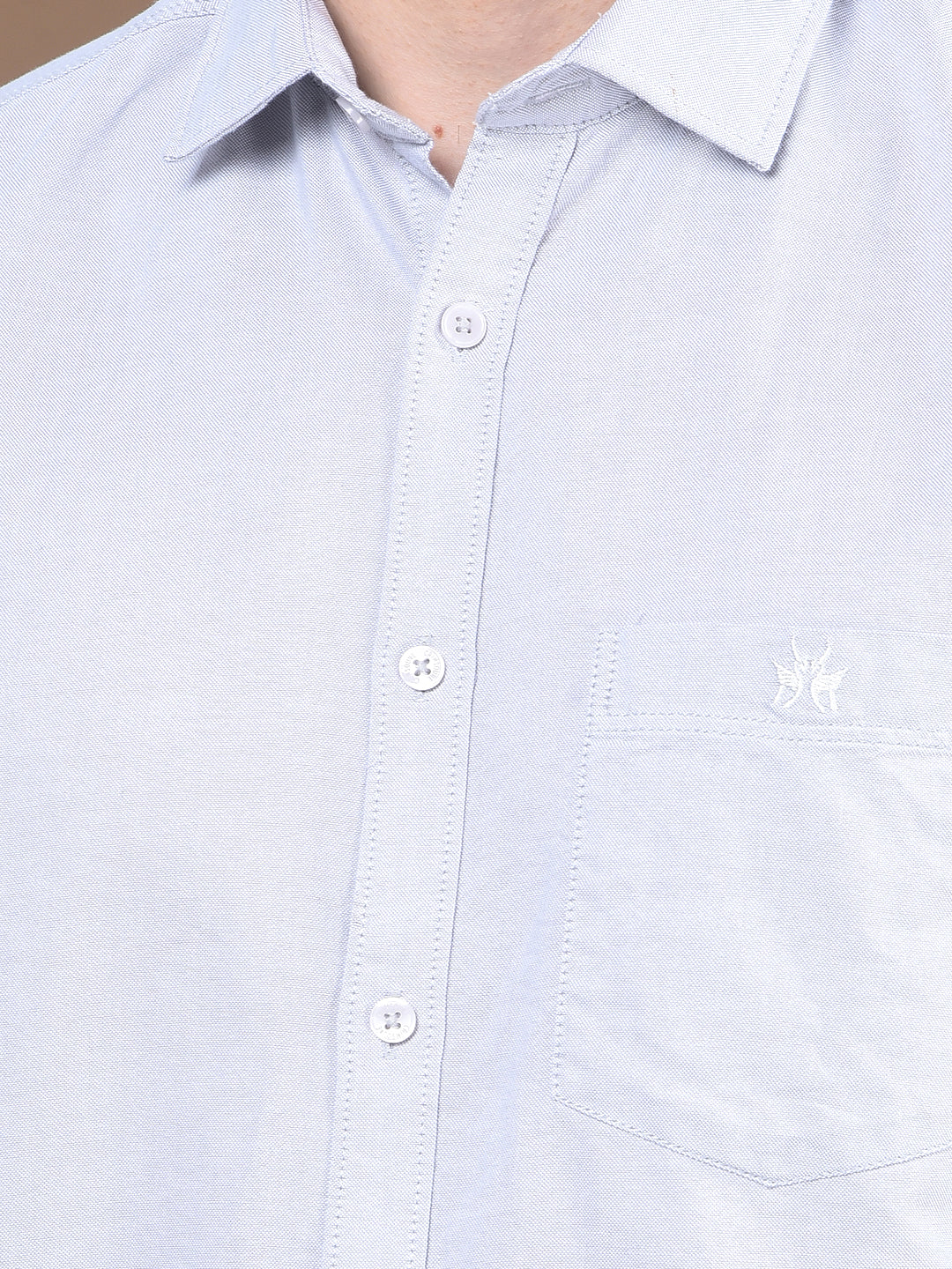 Misty Grey Pure Cotton Shirt