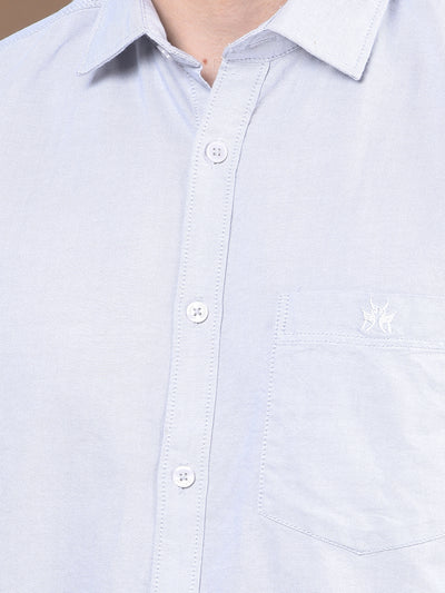 Misty Grey Pure Cotton Shirt