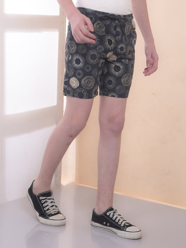 Black 100% Cotton Graphic Print Boxers