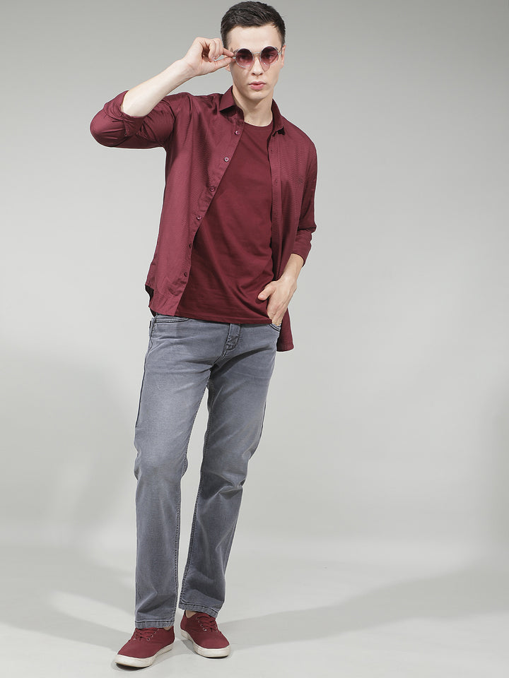 Classic Iron Grey Straight Jeans