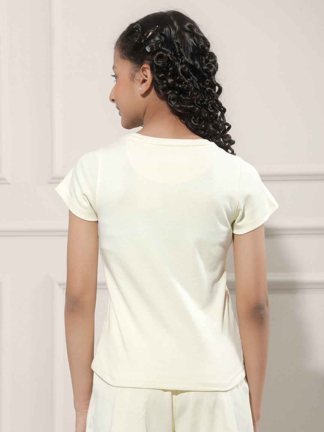 Yellow Typographic Print T-Shirt