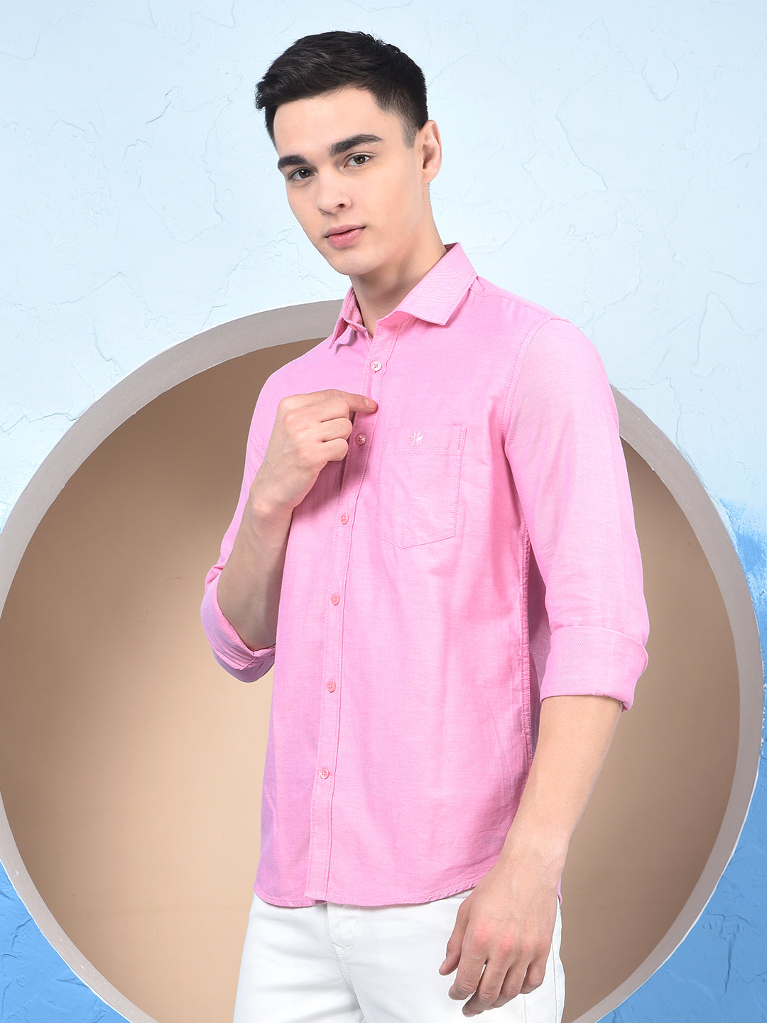 Pink 100% Cotton Shirt