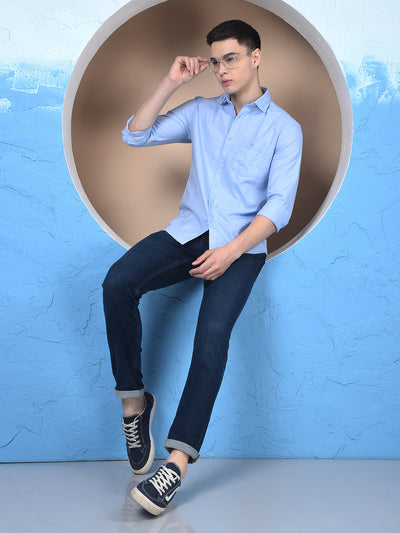 Fresh Aqua Casual Shirt