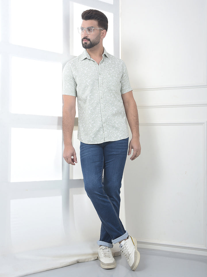 Classic Blue Stretch Straight Jeans