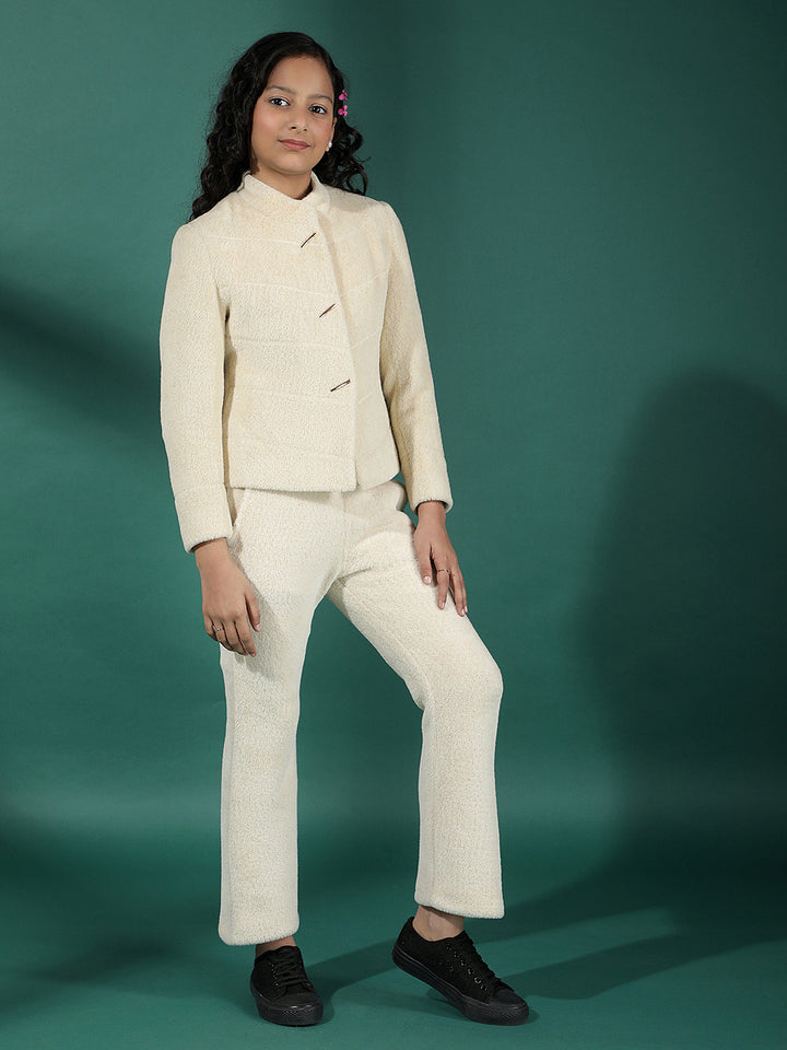 Beige Fur Co-Ord Set