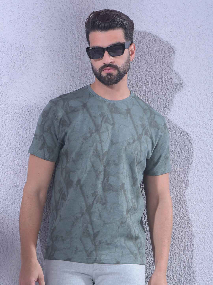 Olive Printed T-Shirt