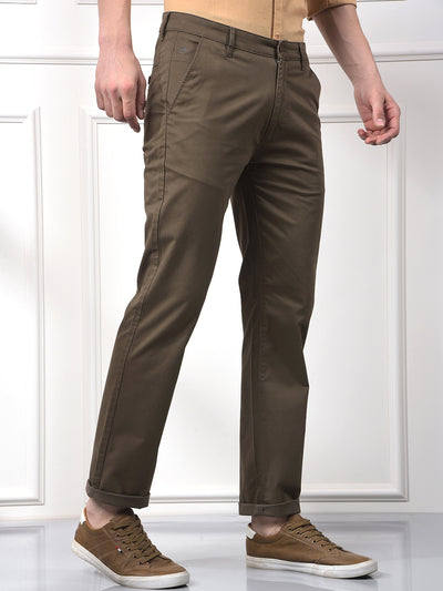 Brown Straight Trousers