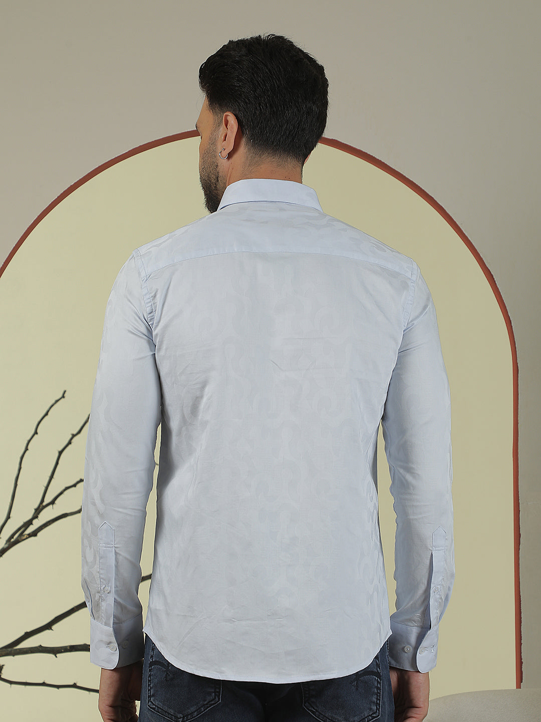 Contemporary Crisp Sky Blue Shirt
