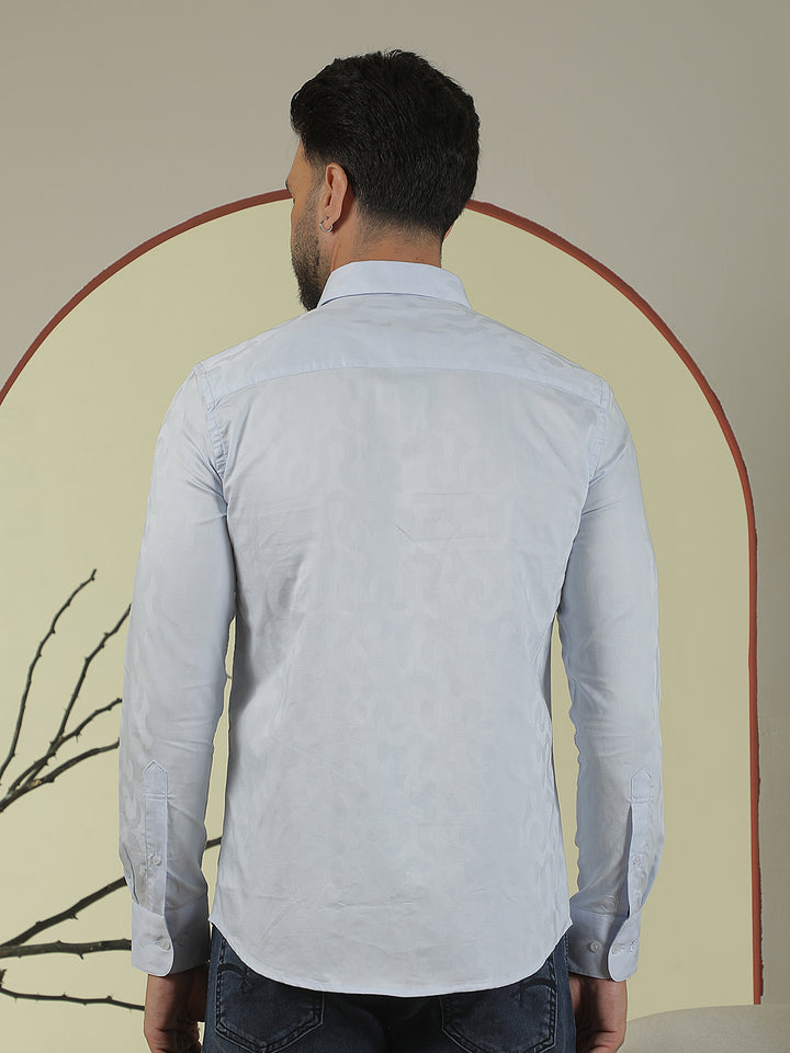 Contemporary Crisp Sky Blue Shirt