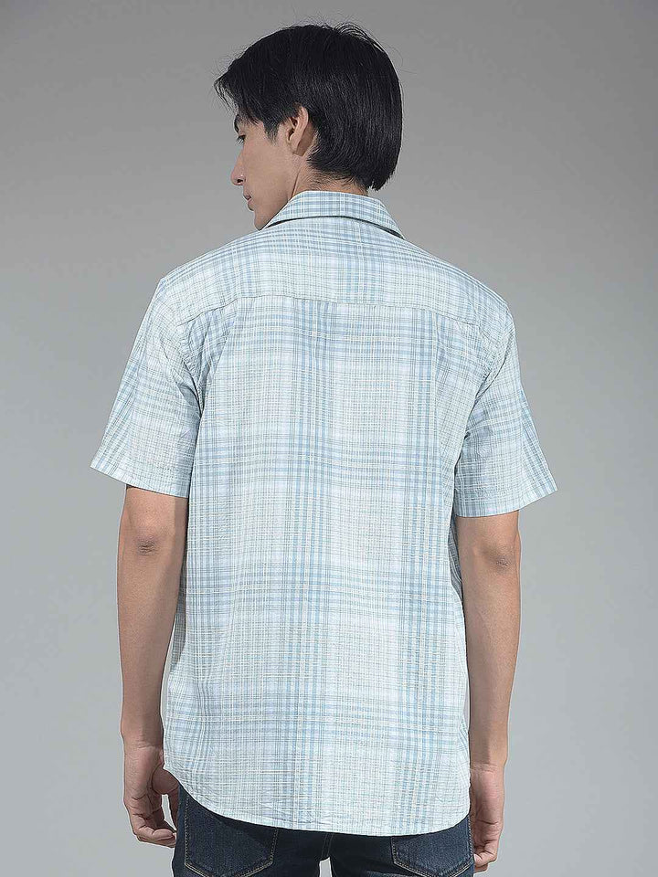 Green Checked 100% Cotton Shirt