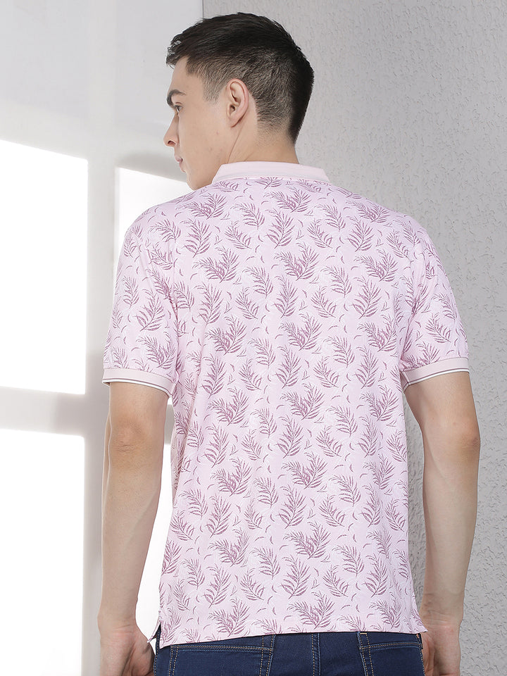 Purple Floral Print T-Shirt