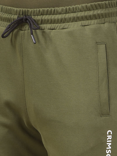 Olive Cotton Trackpants