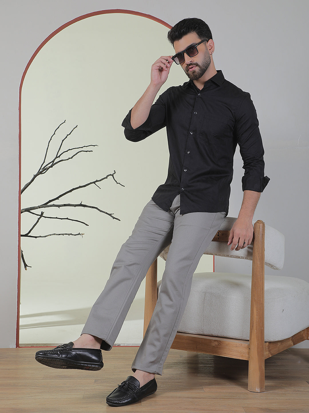 Chic Jet Black Shirt