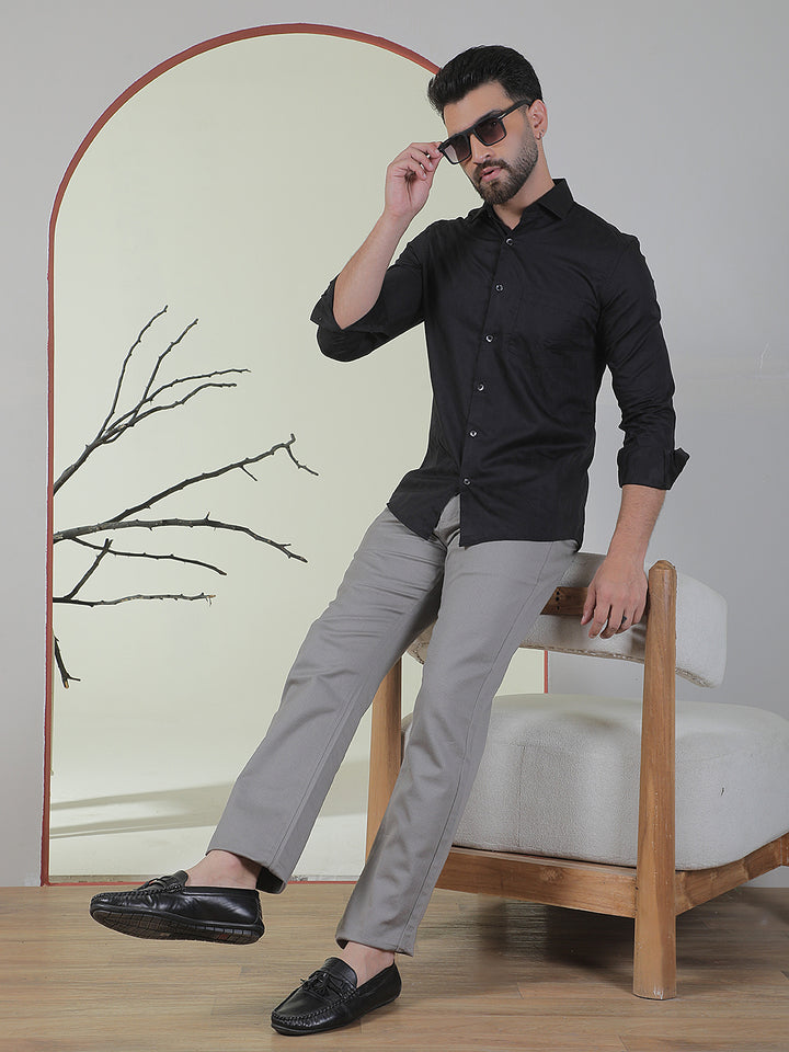 Chic Jet Black Shirt