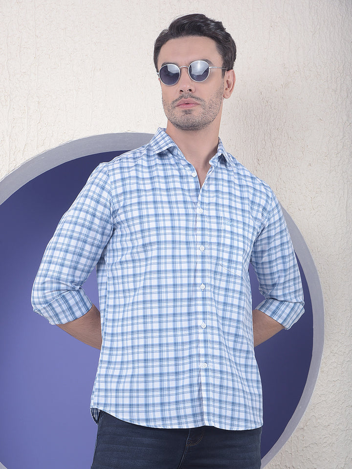 Sky Blue Checked Everyday Shirt