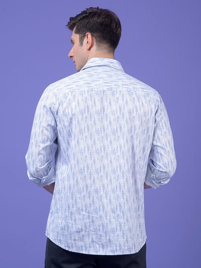 Blue Printed Shirt