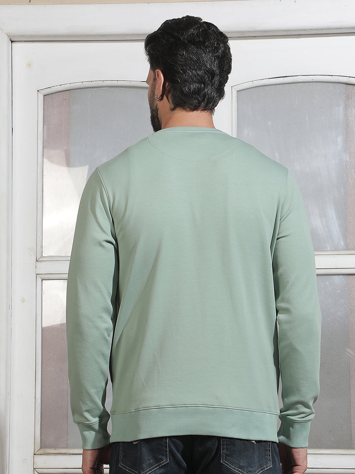 Green Round Neck Sweatshirt
