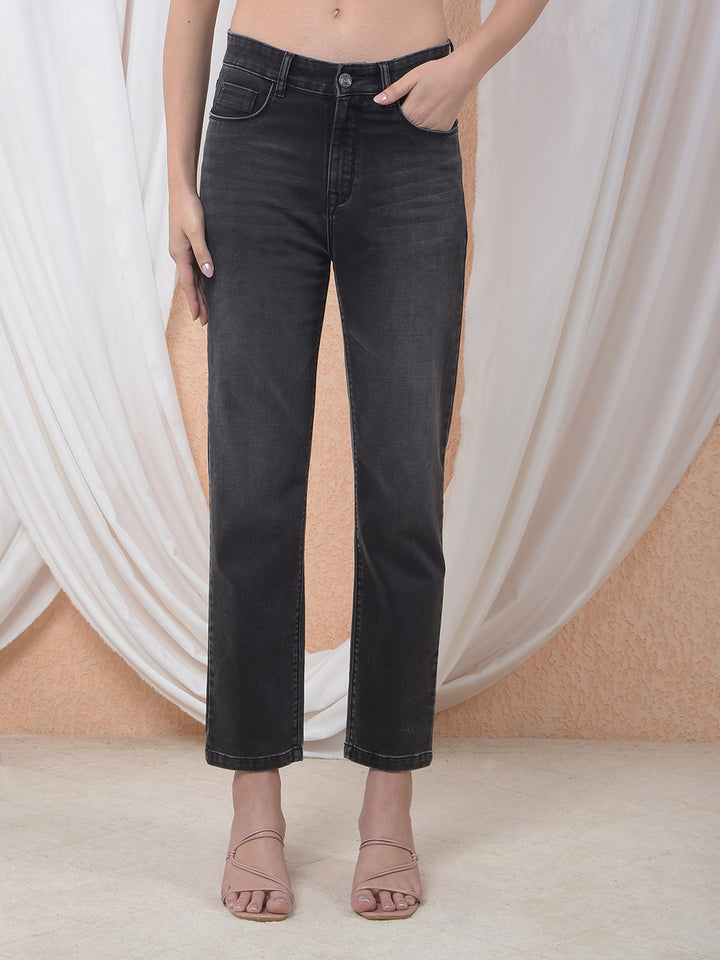 Black Straight Jeans