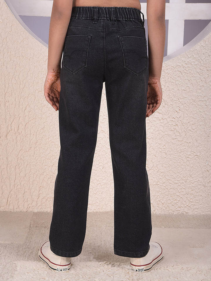 Urban Straight Cut Black Jeans