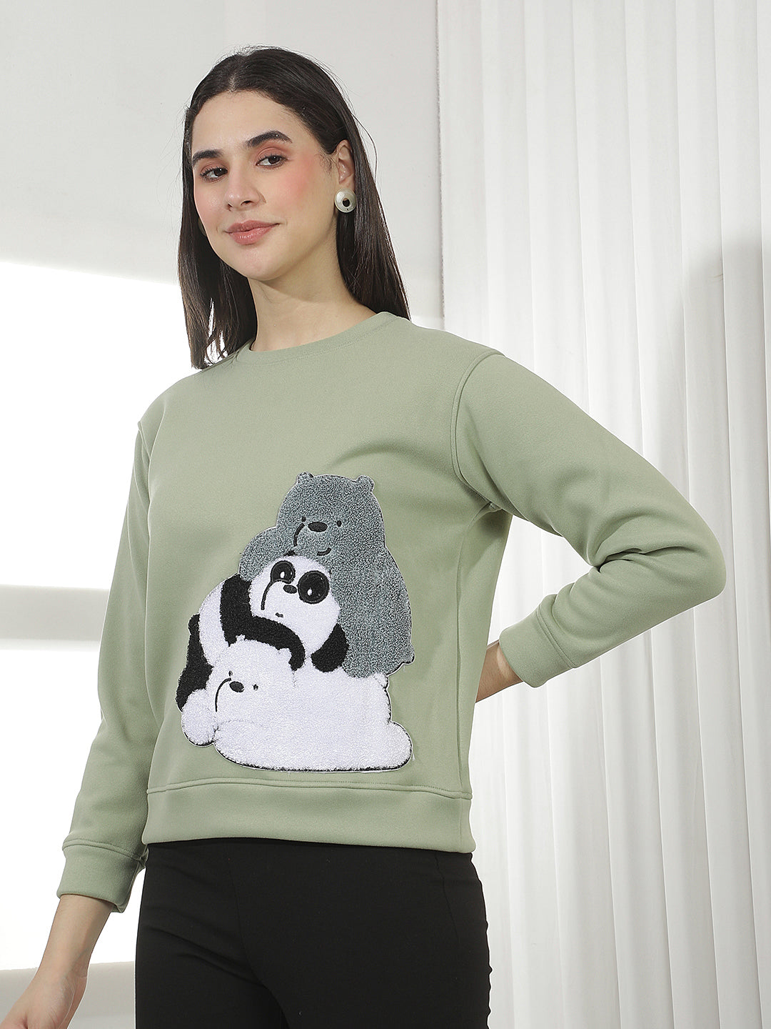 Red Graphic Print Sweatshirt