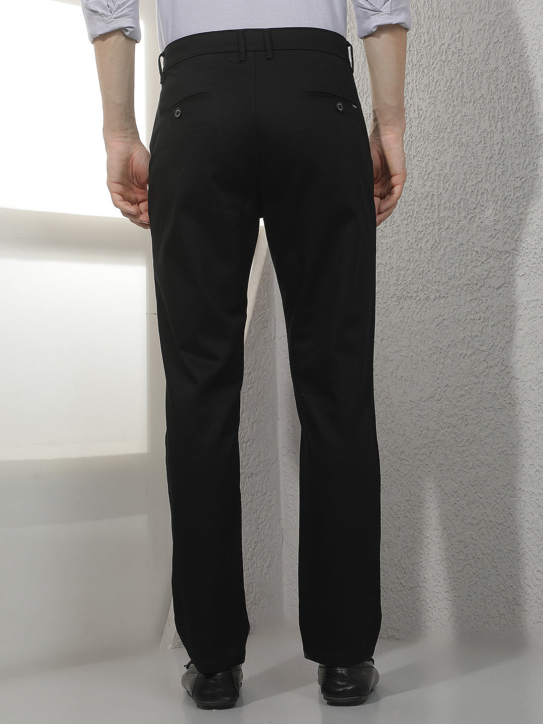Shadow Straight Black Trousers