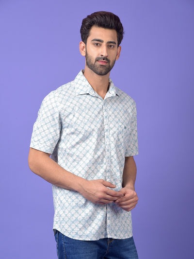 Green Printed Shirt