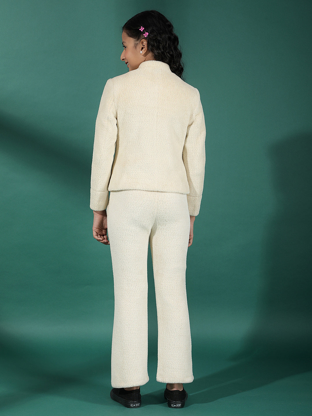Beige Fur Co-Ord Set