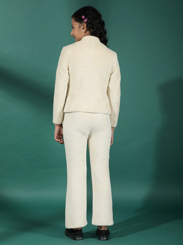 Beige Fur Co-Ord Set