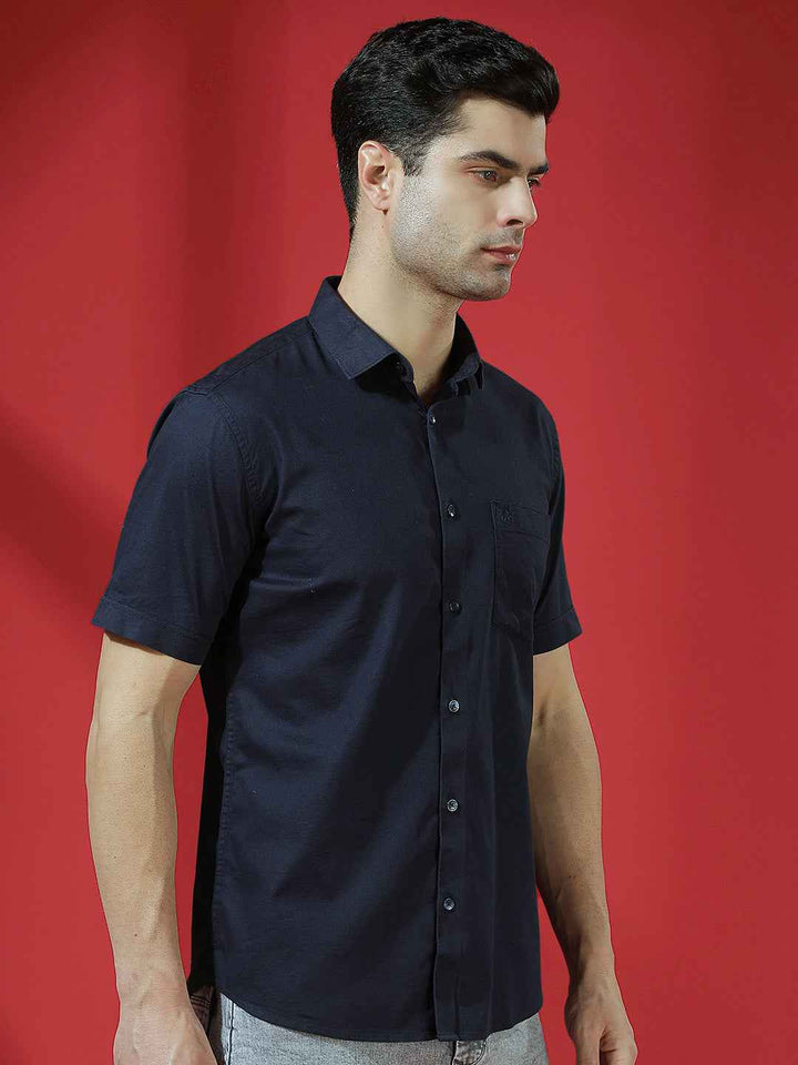 Navy Sleek Minimal Shirt