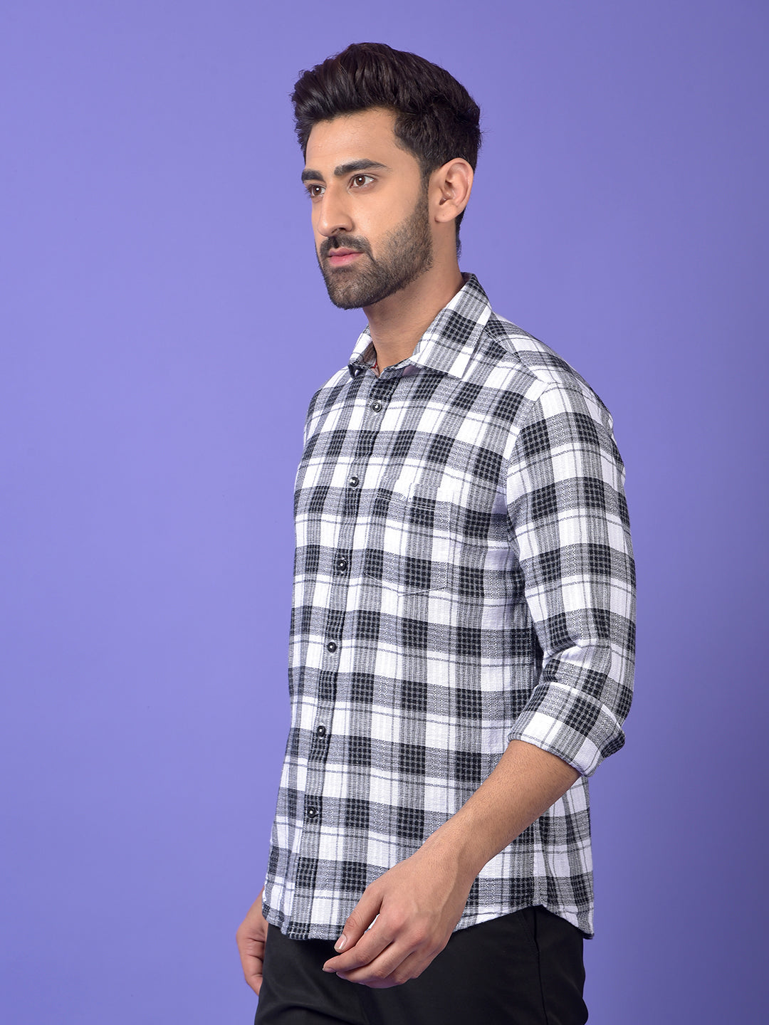 Black Checked Shirt