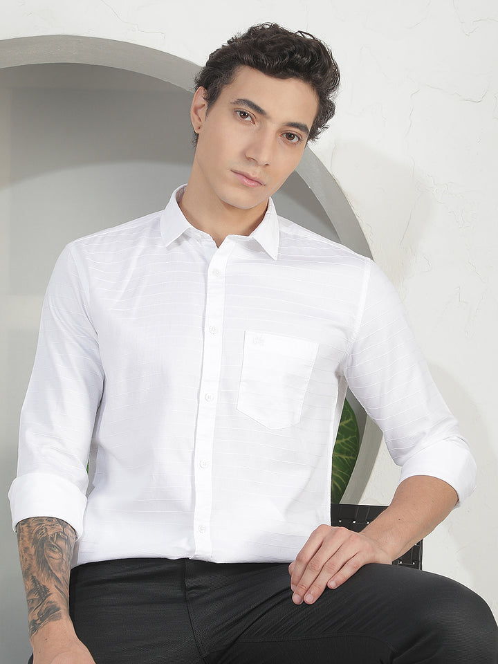 Ivory Structure White Shirt
