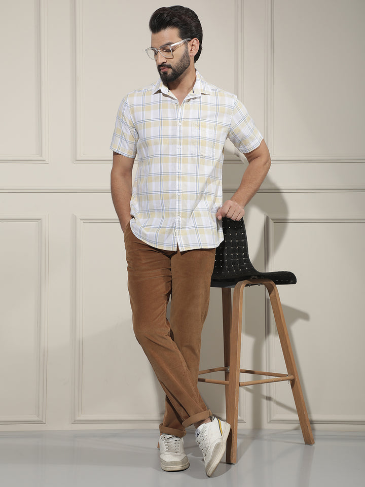 Sleek Mocha Brown Corduroy Trousers