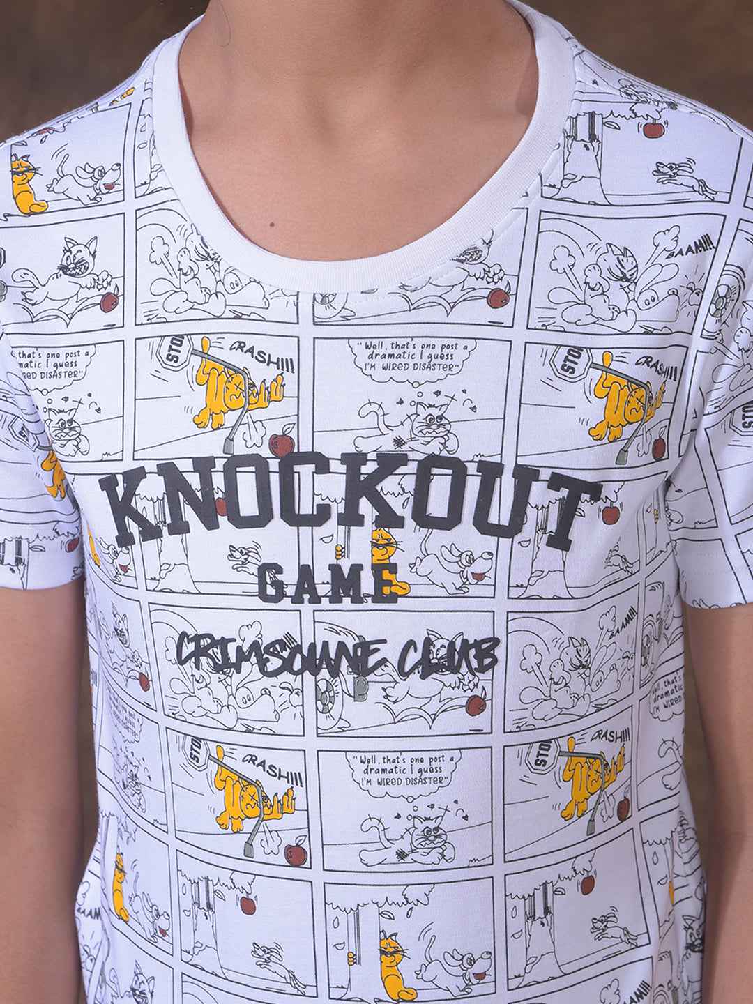 White Graphic Print T-Shirt