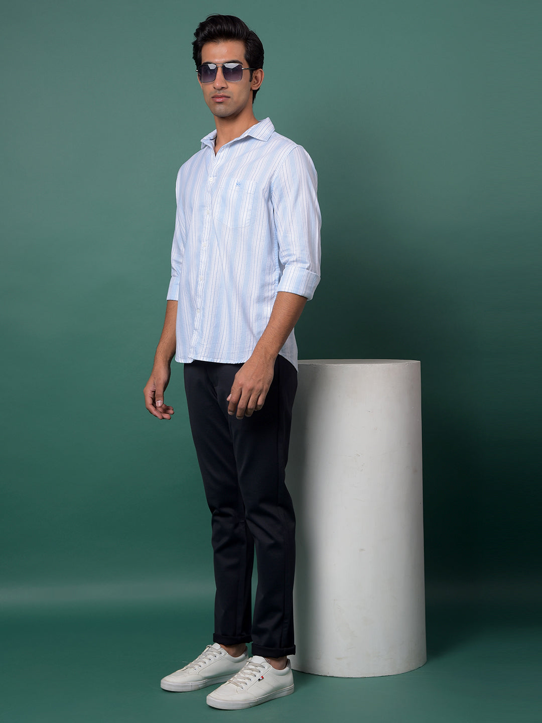 Trendy Navy Blue Trousers