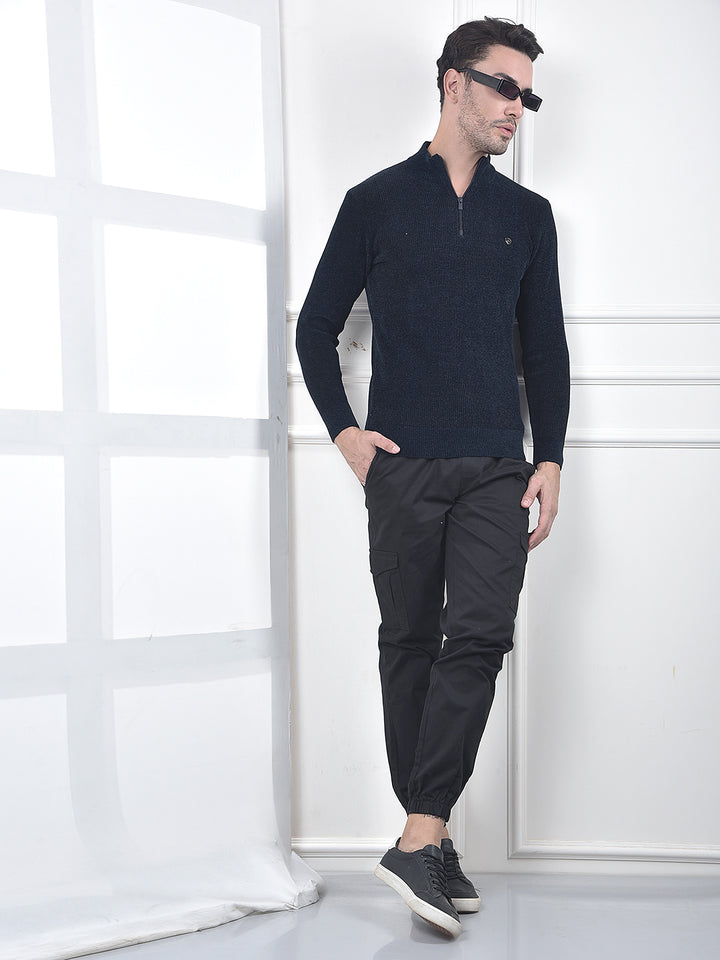 Chic Black Cargo Joggers