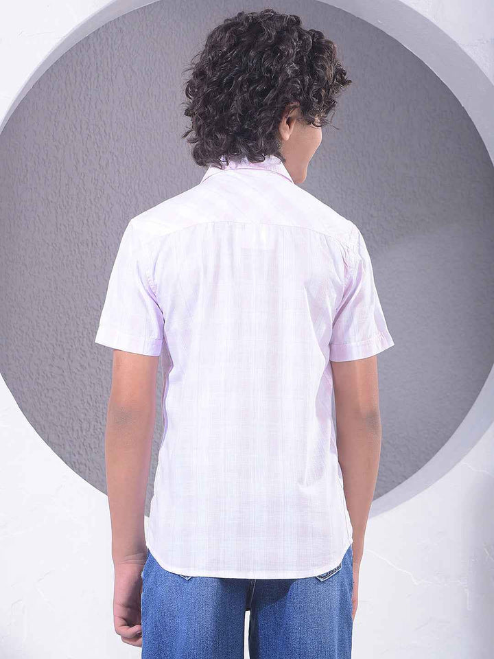Pink Checked 100% Cotton Shirt