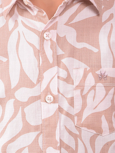 Pink Printed 100% Cotton Shirt