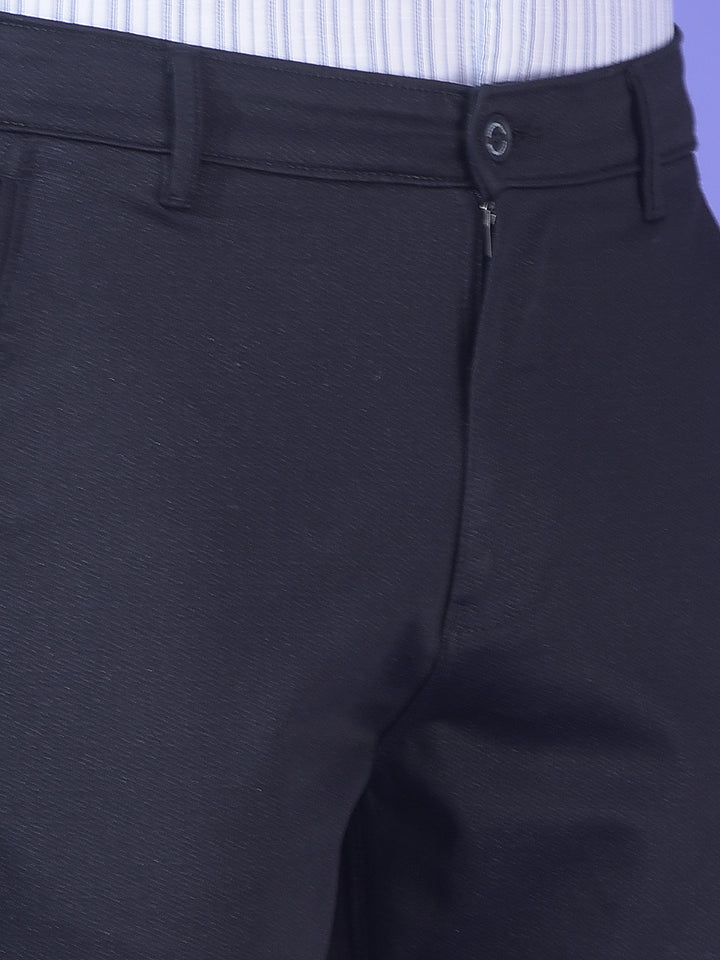 Black Jacquard Trousers