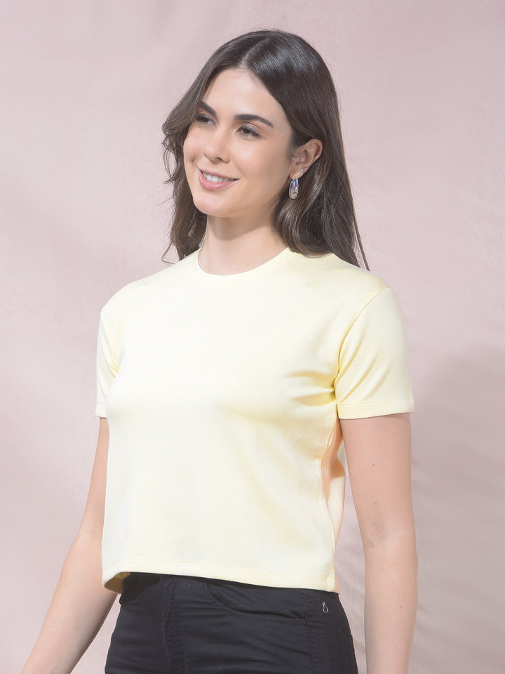 ApexCream Cropped Crew T-Shirt