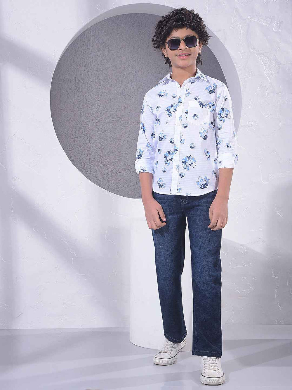 Deep Blue Modern Street Jeans