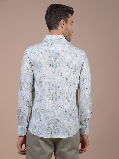 Multi-Color Printed Linen Shirt