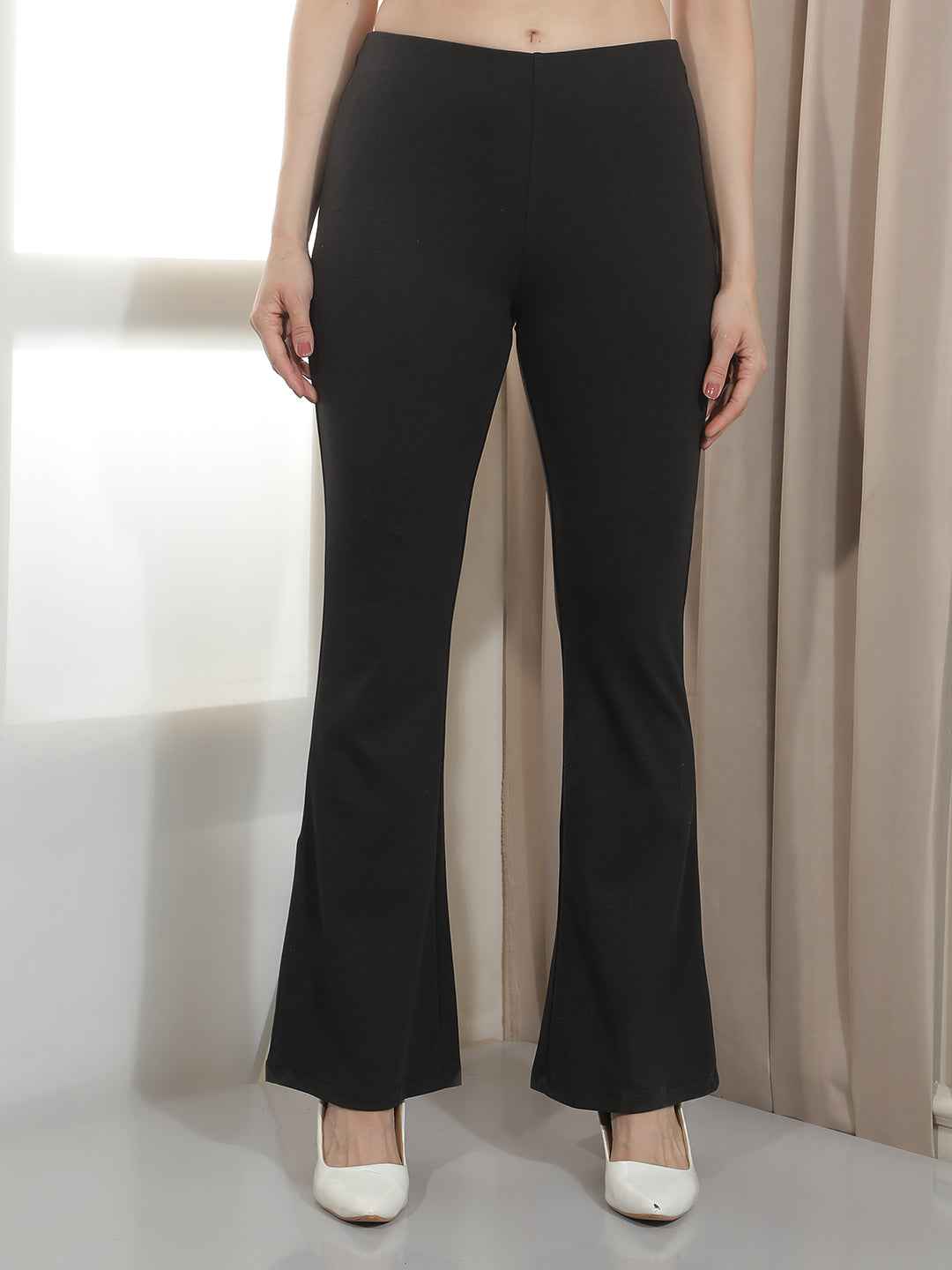 Classy Black Bootcut Trousers