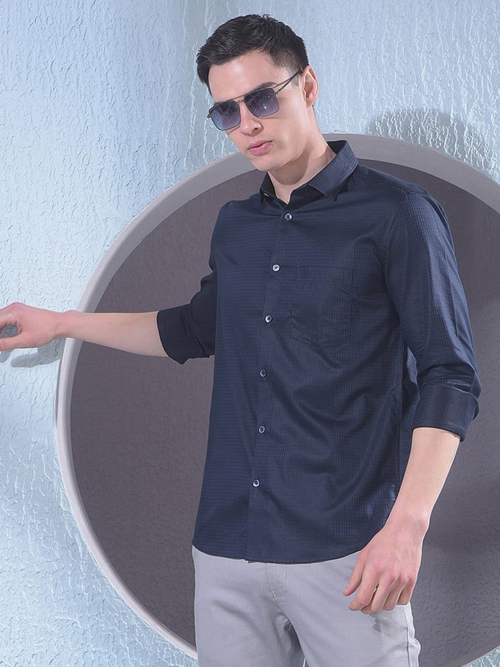 Classic Navy Blue Shirt